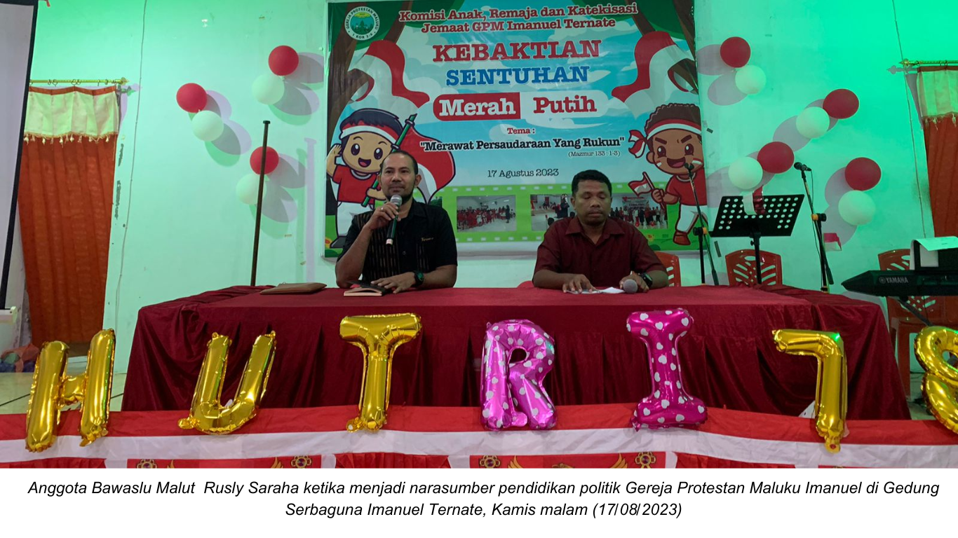 Kepada Jamaâ€™at Gereja Imanuel, Rusly Sampaikan Dampak Politik Uang