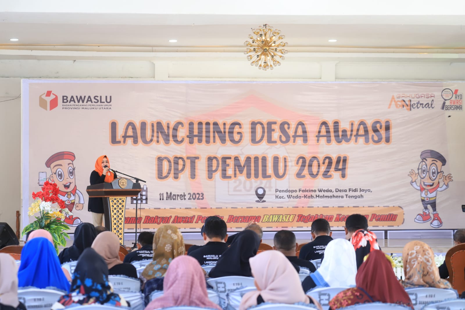 Launching Desa Awasi DPT Pemilu 2024, Bawaslu Malut Tetapkan Tiga Desa Percontohan