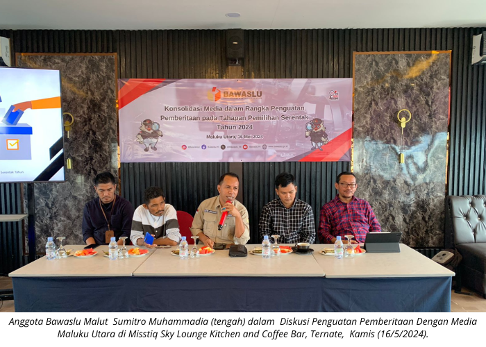 Awasi Pilkada 2024, Bawaslu Gelar Diskusi Penguatan Pemberitaan Dengan Media Maluku Utara