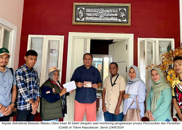 Bawaslu Malut Fokus Awasi Prosedur Coklit Data Pemilih.