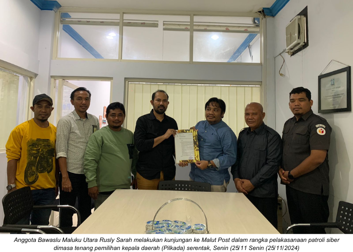 Patroli Siber, Bawaslu Sambangi Malut Post