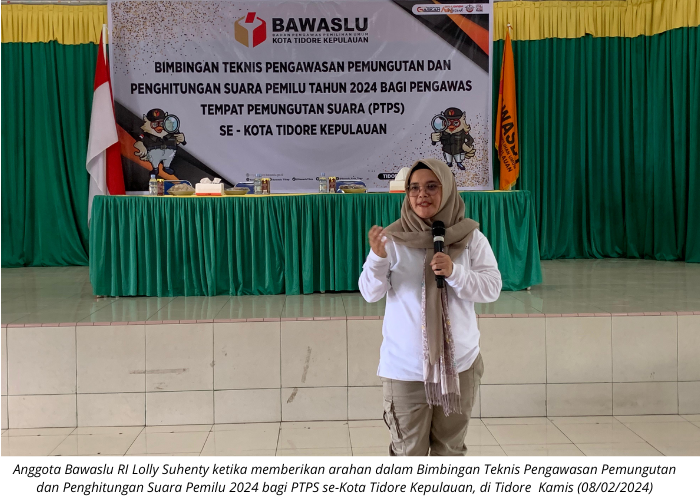 Supervisi ke Malut, Lolly Sebut Pengawas TPS Harus Punya Mental Pengawas