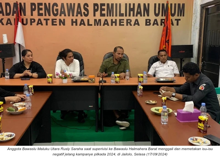 Supervisi di Halbar, Rusly Gali dan Petakan Isu-Isu Negatif Jelang Kampanye Pilkada