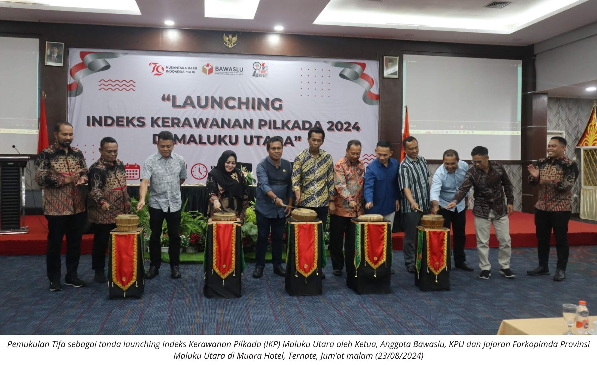Launching Indeks Kerawanan Pilkada di Maluku Utara, Bawaslu Soroti Enam Isu Krusial