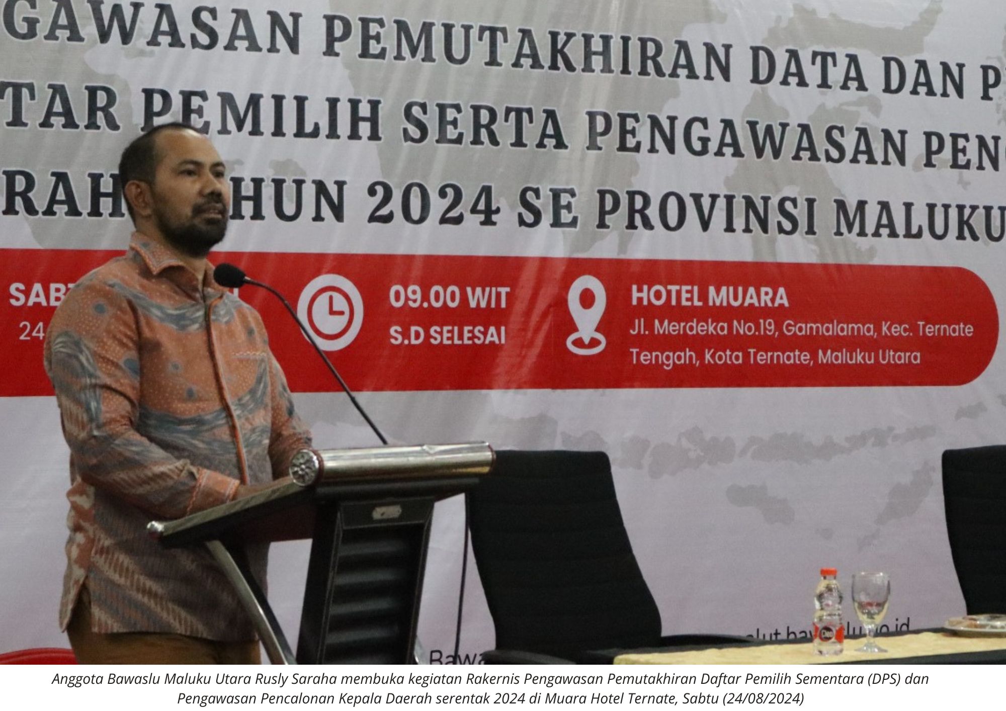 Rusly Buka Rakernis Pengawasan Pemutakhiran DPS dan Pencalonan Pilkada