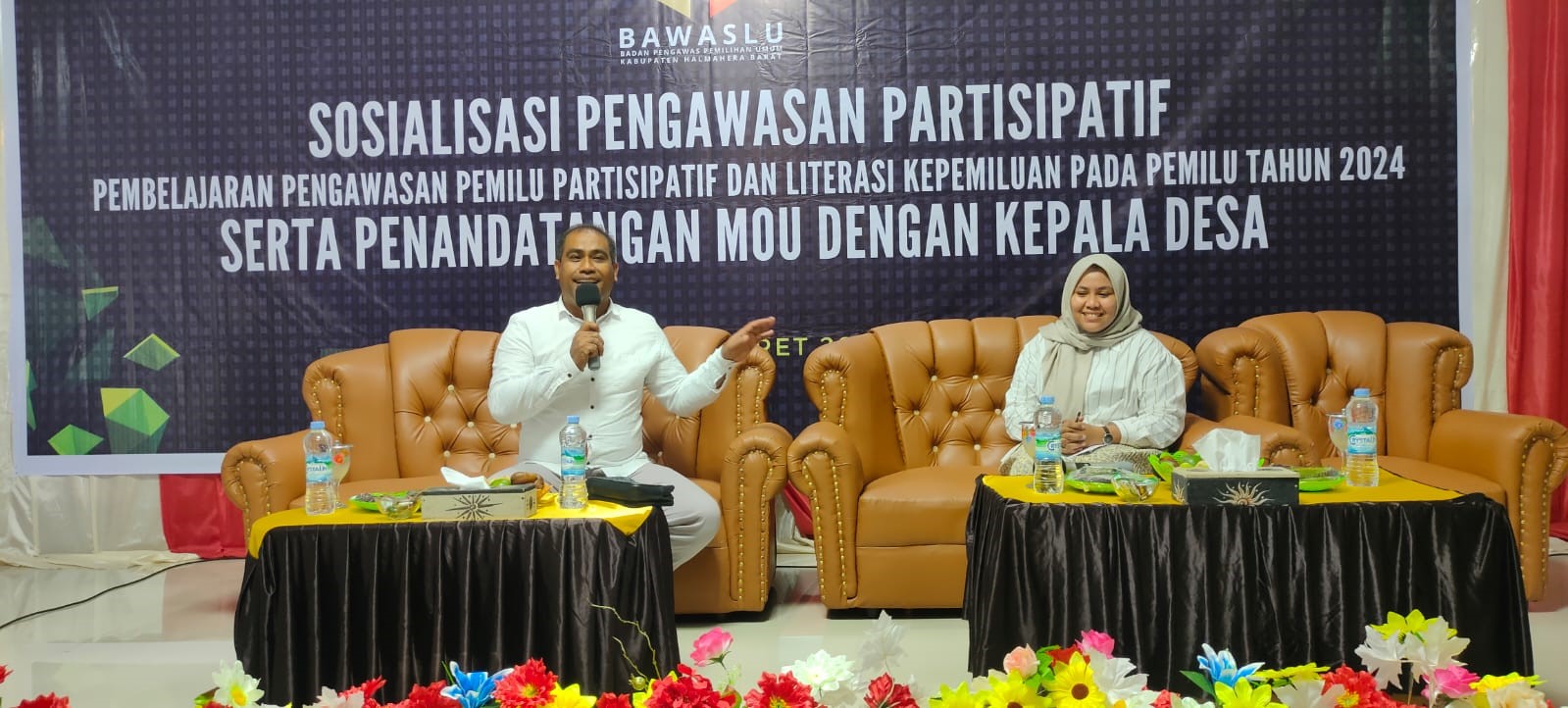 IKBAL AJAK 31 KEPALA DESA SE-KABUPATEN HALMAHERA BARAT AWASI PELAKSANAAN PEMILU TAHUN 2024