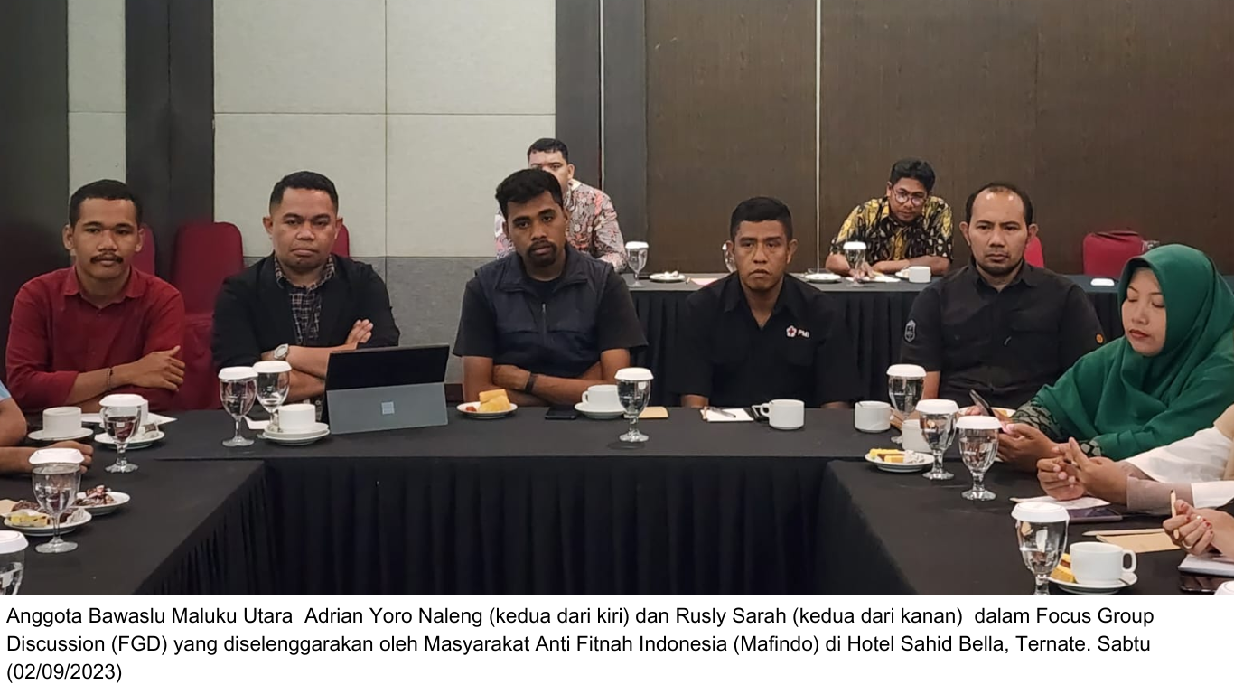 FGD Mafindo, Bawaslu Malut Paparkan Fenomena Hoaks