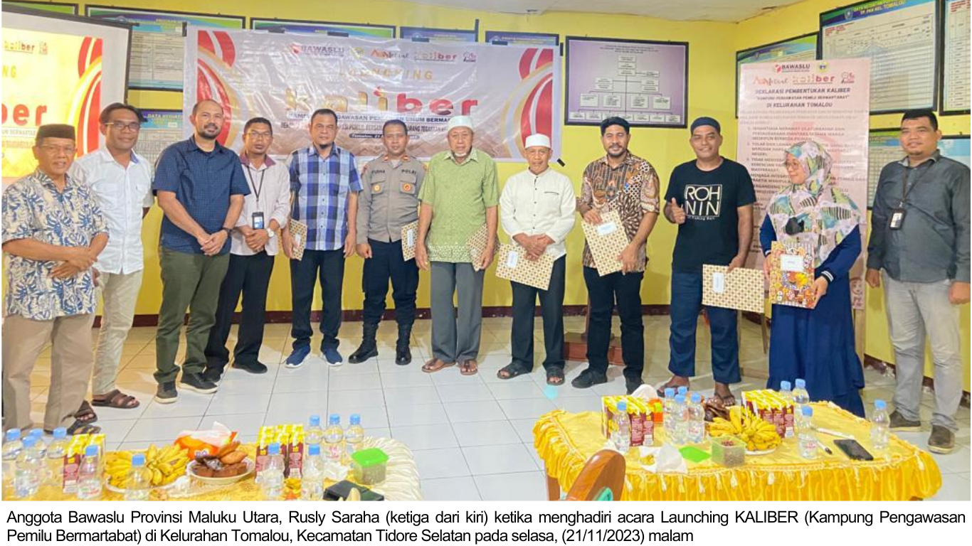 Hadiri Launching KALIBER di Tomalou, Rusly Ajak Warga Topang Jalan Pemilu Bermartabat