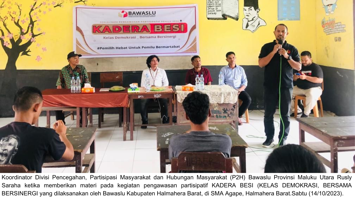 Bawaslu Malut Ajak Pelajar SMA Aktif Awasi Politik Uang Pemilu 2024