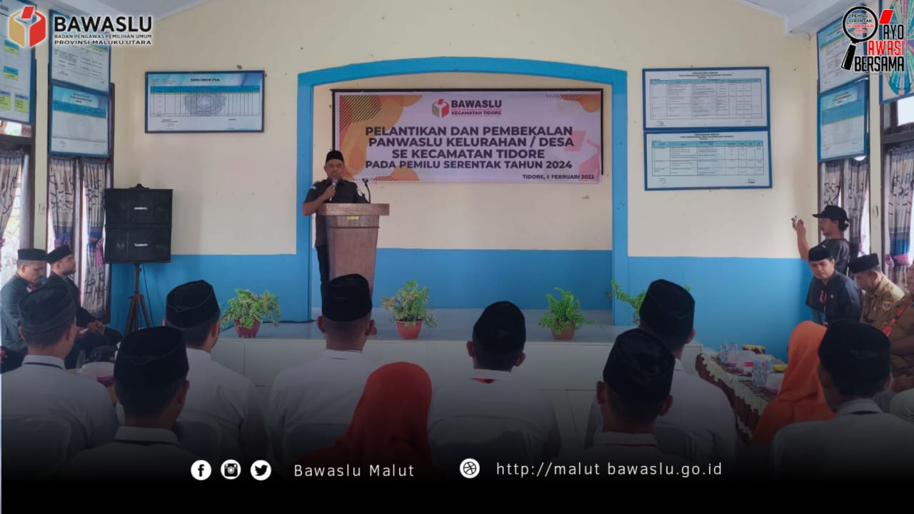 Adrian Yoro Naleng Berikan Arahan Saat Pelantikan PKD Se-Kecamatan Tidore