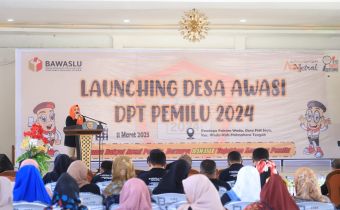 Launching Desa Awasi DPT Pemilu 2024, Bawaslu Malut Tetapkan Tiga Desa Percontohan
