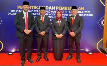 DKPP Lantik TPD Maluku Utara dari Unsur Bawaslu