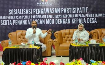 IKBAL AJAK 31 KEPALA DESA SE-KABUPATEN HALMAHERA BARAT AWASI PELAKSANAAN PEMILU TAHUN 2024