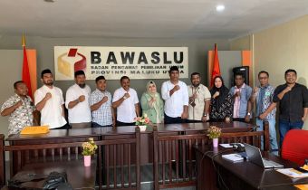 Audiensi DPRD Haltim, Ketua Bawaslu Malut Paparkan Usulan Anggaran 112,5 Miliar di Pilkada 2024