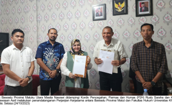 Tindak Lanjuti MoU, Bawaslu Malut Teken Perjanjian Kerjasama Dengan FH Unkhair TernateÂ 
