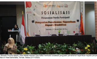 Kuatkan Pemahaman Disabilitas, Bawaslu Malut Adakan Sosialisasi dan Penandatanganan Nota Kesepahaman