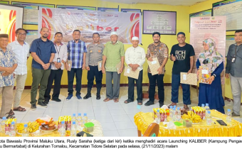 Hadiri Launching KALIBER di Tomalou, Rusly Ajak Warga Topang Jalan Pemilu Bermartabat