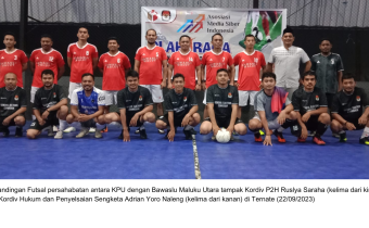 Laga Futsal Harlah Bawaslu Malut ke 11 : Sengit dan Bersahabat